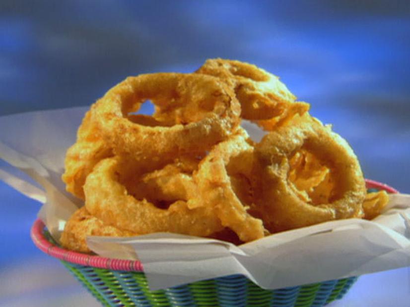 Beer Battered Onion Rings Recipe Guy Fieri Food Network