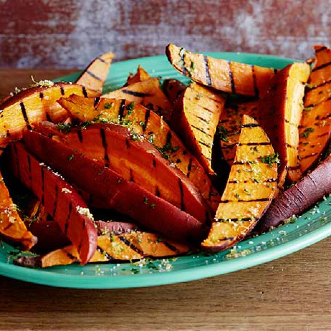 Grilled Sweet Potato Fries - Eating by Elaine