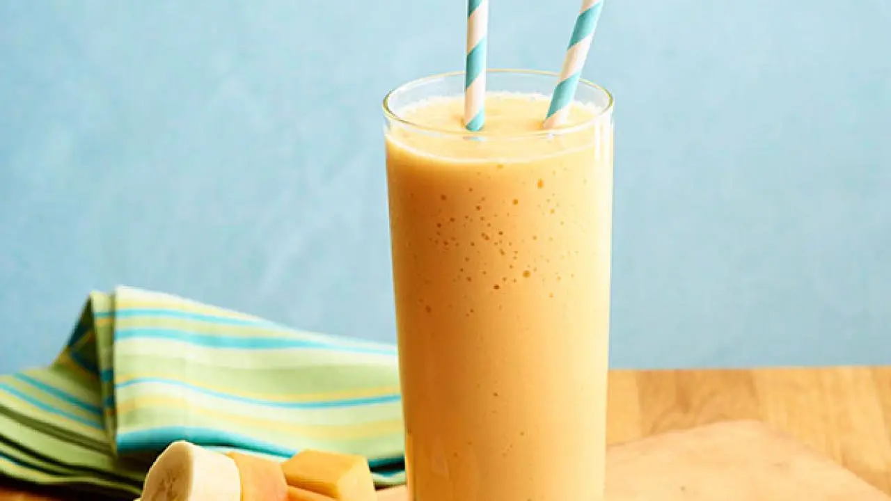 Papaya-Banana Smoothie Recipe | Bobby Flay | Food Network