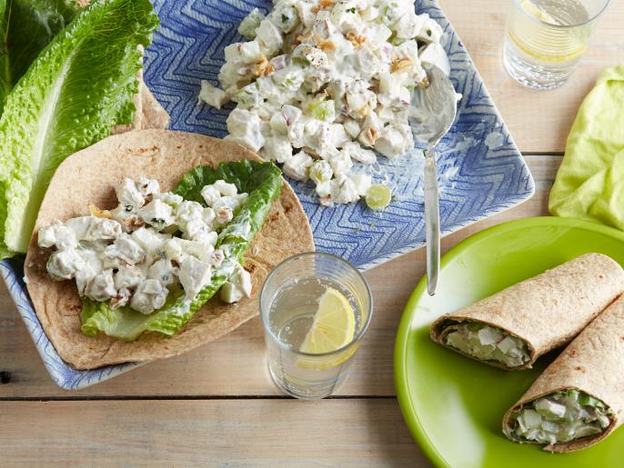 Waldorf Chicken Wraps Recipe Ellie Krieger Food Network