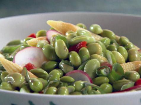 Edamame Salad with Wasabi Dressing