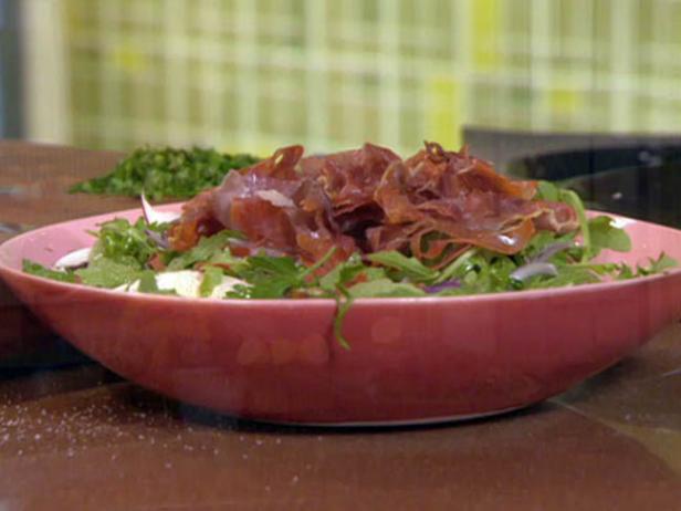Earthy Portobello Salad with Prosciutto