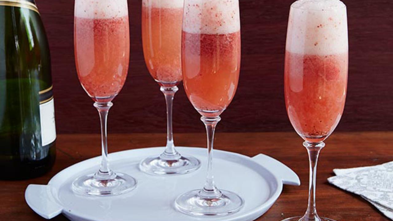 Strawberry Champagne Bellini