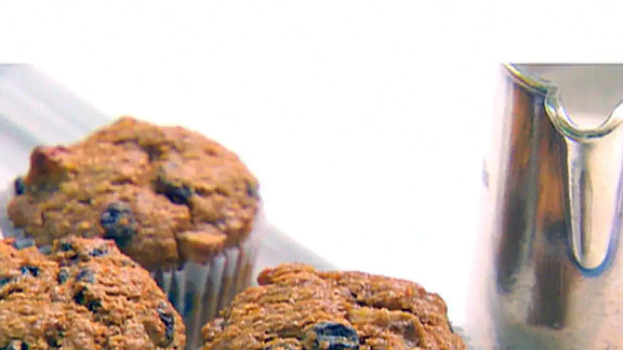 Chunky Banana Bran Muffins