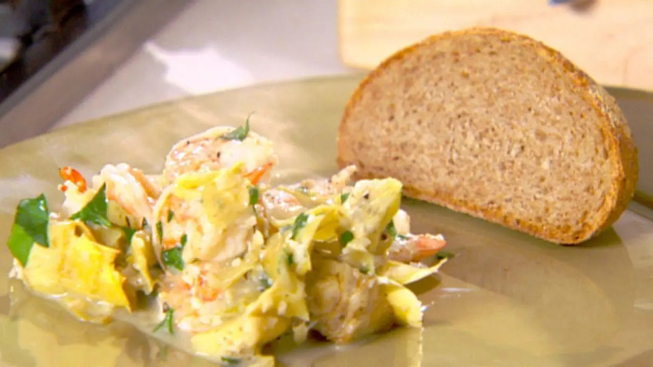 Shrimp Scampi with Artichokes Recipe | Ellie Krieger | Food Network