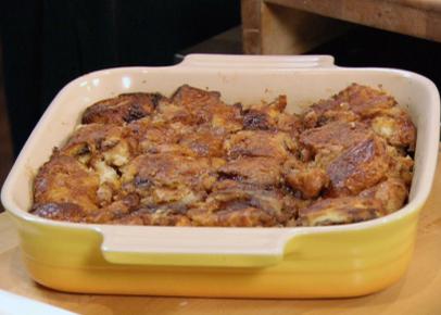 Chocolate Croissant Bread Pudding