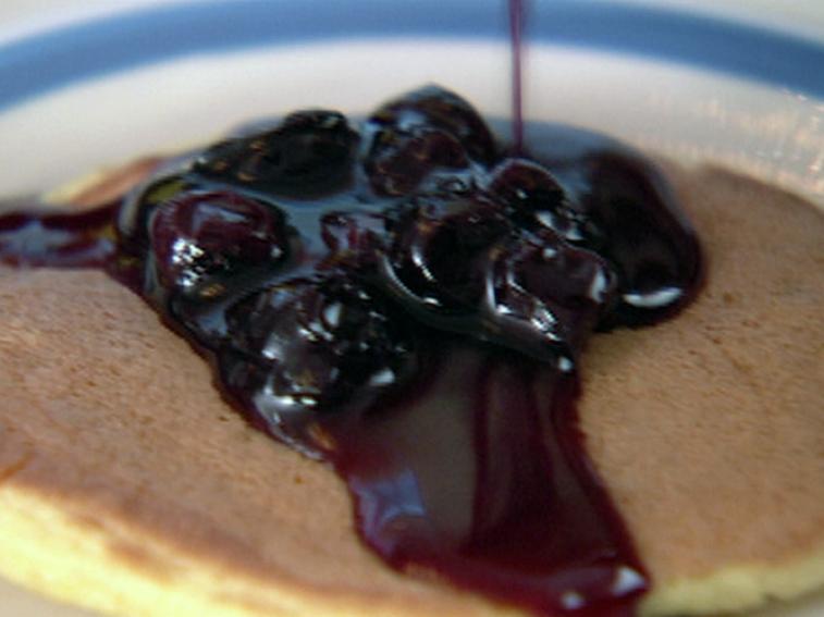 Homemade Instant Pancake Mix and Blueberry Syrup Recipe Nigella