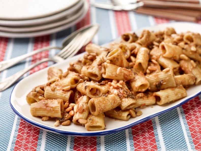 Chef Name: Giada De Laurentiis

Full Recipe Name: Rigatoni with Eggplant Puree

Talent Recipe: Giada De Laurentiisâ   Rigatoni with Eggplant Puree, as seen on Food Networkâ  s Everyday Italian 

FNK Recipe: 

Project: Foodnetwork.com, SUMMER/APPETIZERS/PASTA

Show Name: Everyday Italian

Food Network / Cooking Channel: Food Network,Chef Name: Giada De Laurentiis

Full Recipe Name: Rigatoni with Eggplant Puree

Talent Recipe: Giada De Laurentiis’ Rigatoni with Eggplant Puree, as seen on Food Network’s Everyday Italian 

FNK Recipe: 

Project: Foodnetwork.com, SUMMER/APPETIZERS/PASTA

Show Name: Everyday Italian

Food Network / Cooking Channel: Food Network