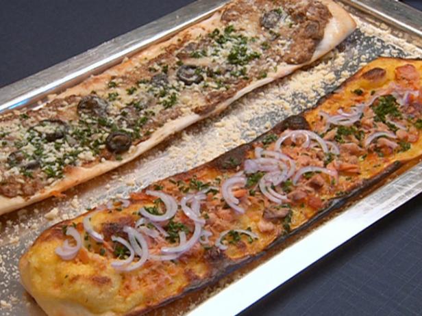 Multi Mushroom Flatbread Pizza Recipe Robert Irvine Food Network They have a firm, meaty texture that becomes slippery when cooked. multi mushroom flatbread pizza