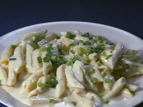 Sweet Garlic and Goat Cheese Penne
