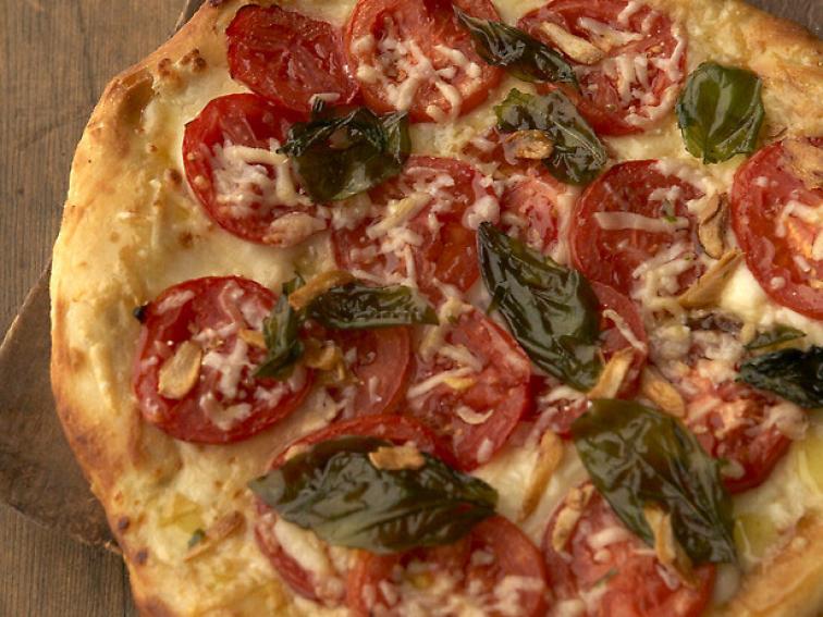 Pizza with Fresh Tomatoes and Basil Recipe Giada De Laurentiis Food Network