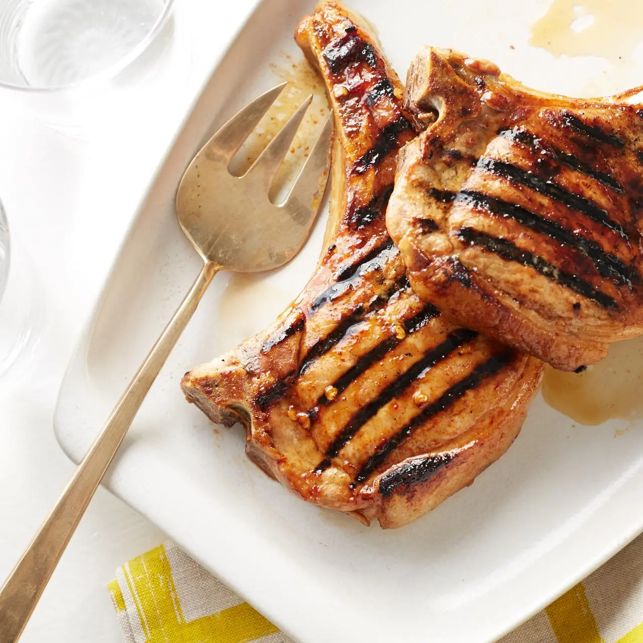 Chipotle Orange Glazed Pork Chops Recipe | Ellie Krieger | Food