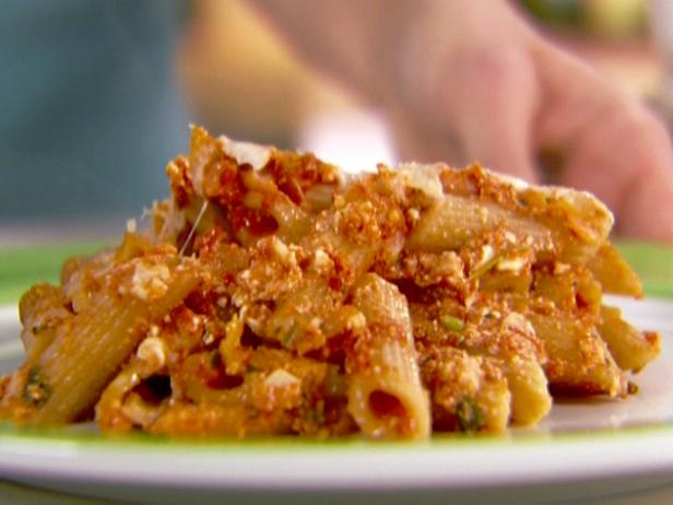 Four Cheese Baked Penne Recipe Ellie Krieger Food Network