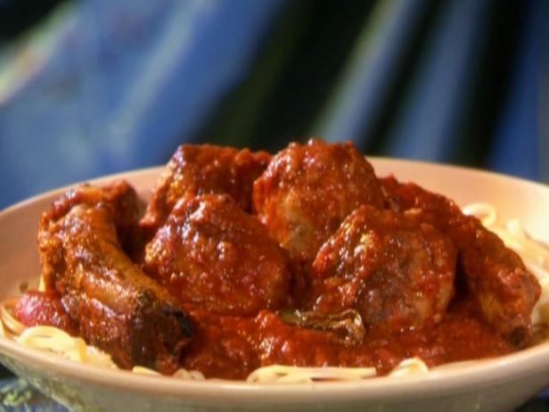 Sunday Sauce with Meatballs Recipe  Food Network