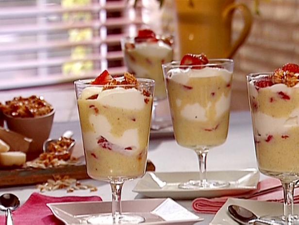 Strawberry and Almond Cream Parfait