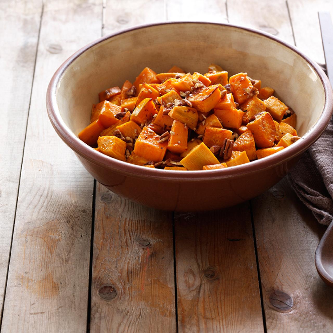 Maple Brown Butter Roasted Sweet Potatoes Recipe - Lisa's