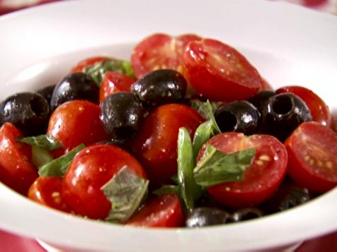 Cherry Tomatoes and Olive Salad