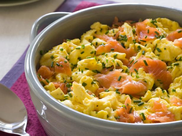 Scrambled Eggs With Smoked Salmon Recipe Rachael Ray Food Network