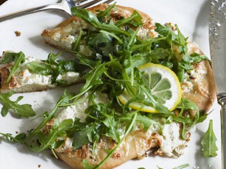 White Pizzas With Arugula Recipe 