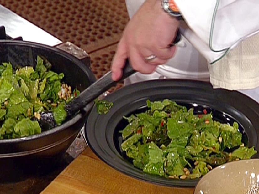 Red Jalapeno Texas Salad with melted Goat Cheese. Emeril LagasseEmeril  LiveEM-1002