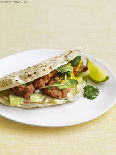 Crackling Fish Tacos with Chipotle Tartar Sauce