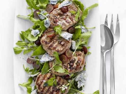 Grilled Pork With Arugula-and-Grape Salad — Recipe of the Day