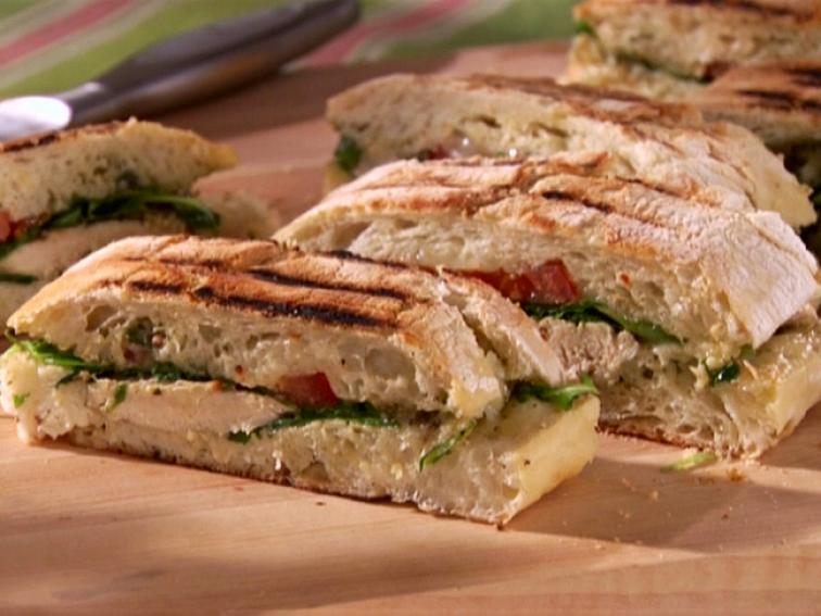 Pesto Chicken Panini Recipe Sandra Lee Food Network