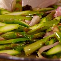 Pan-fried Asparagus with Shallots. Danny BoomeRescue ChefRB-0213