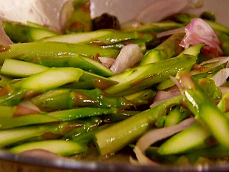Panfried Asparagus with Shallots Recipe Danny Boome Food Network