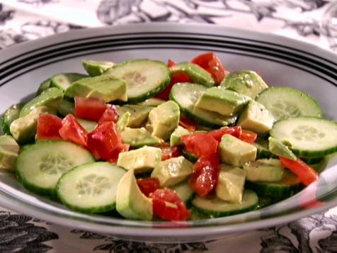 Cucumber-Tomato-Avocado Salad with Tequila-Lime Vinaigrette