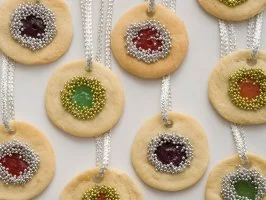 Stained Glass Wreath Cookies