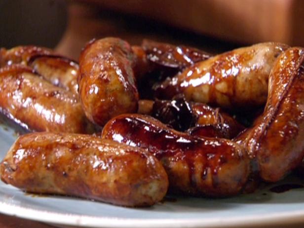 Braised Chicken Sausages Recipe | Rachael Ray | Food Network