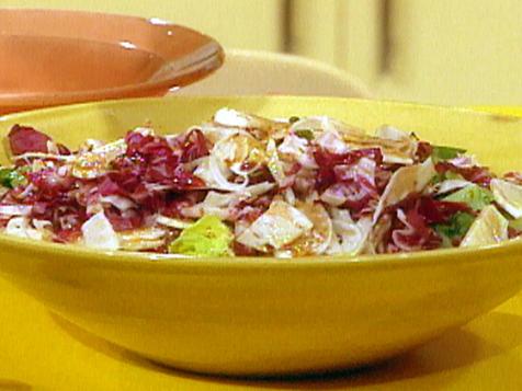 Green and Red Salad with Fennel