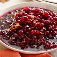 CRANBERRY SAUCEAlex GuarnaschelliThe Cooking Loft/Thanksgiving AlexandraFood NetworkFresh Cranberries, Granulated Sugar, Cinnamon Stick, Ground Allspice, Ground Nutmeg,Orange