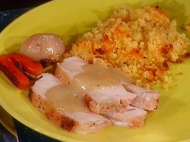 Roasted Turkey with Carrots and Shallots