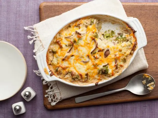 Cheesy Mushroom and Broccoli Casserole Recipe | Sunny Anderson | Food Network