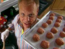 With more than 400 5-star reviews, Alton Brown's Swedish Meatballs recipe from Good Eats on Food Network, is a fan-favorite. This classic version uses a mix of ground beef and pork for the meatballs, paired with a quick pan gravy.