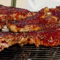 Porterhouse Steak with Fra Diavolo BBQ Sauce and Cherry Peppers in VinaigretteBT-0105Throwdown with Bobby Flay