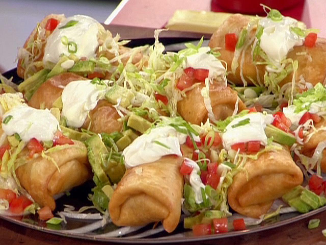 Top Notch Top Round Chimichangas Recipe, Guy Fieri