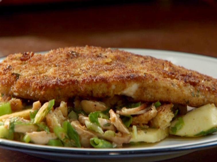 Turkey Cutlets with Gravy and Raw Stuffing Salad Recipe Rachael Ray