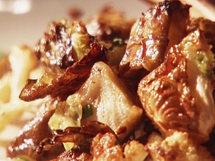 Roasted Cauliflower, Brussels Sprouts and Jerusalem Artichokes Recipe Anne Burrell Food Network