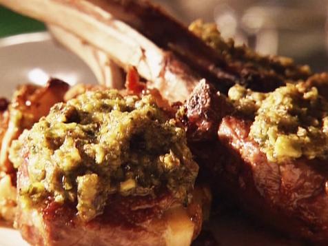Seared Rack of Lamb with Pistachio Tapenade