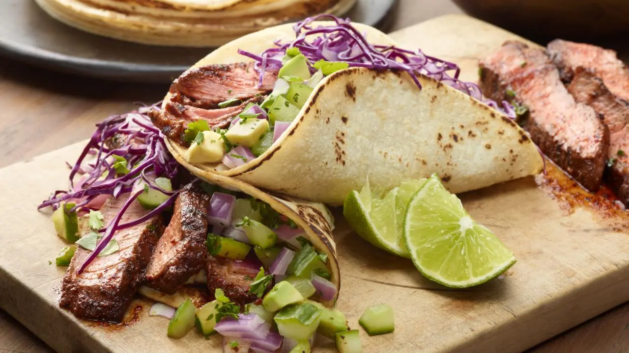 Festive Spicy Steak Tacos