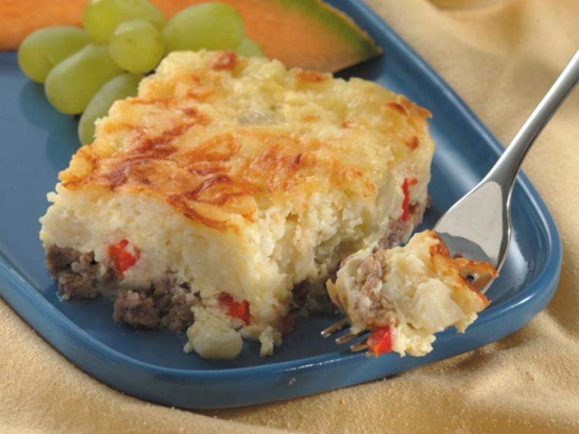 Bisquick sponsored image and recipe - Hearty Breakfast Bake