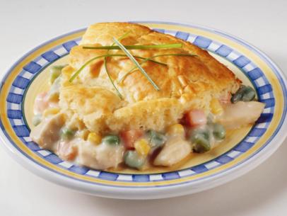 Bisquick sponsored image and recipe - Impossibly Easy Chicken Pot Pie