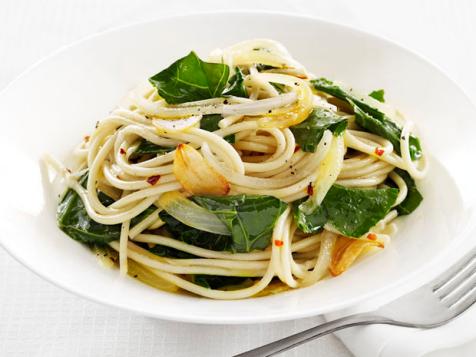 Garlic-and-Greens Spaghetti