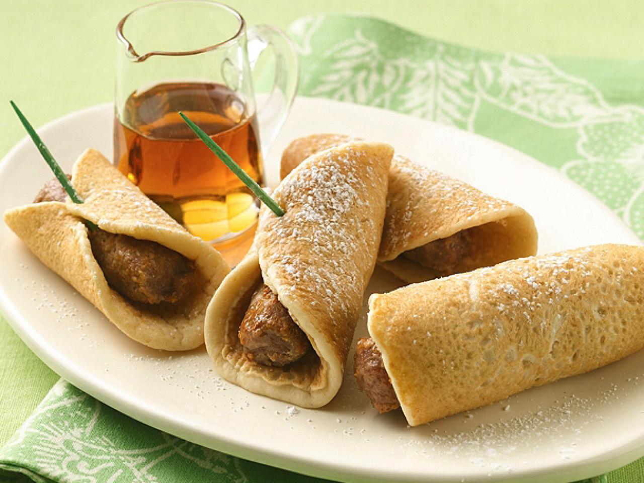 Pork Breakfast Sausage Pancake Rollups