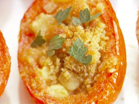 Roasted Tomatoes with Garlic, Gorgonzola and Herbs