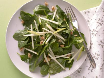 Ellie Krieger's Spinach And Green Apple Salad As seen on Food Network