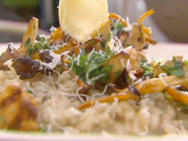 Grilled Mushroom Risotto Recipe | Jamie Oliver | Food Network